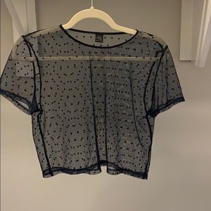 Only Hearts sheer shirt